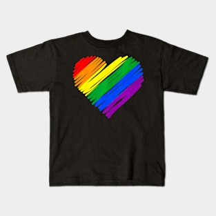 LGBT Heart Kids T-Shirt